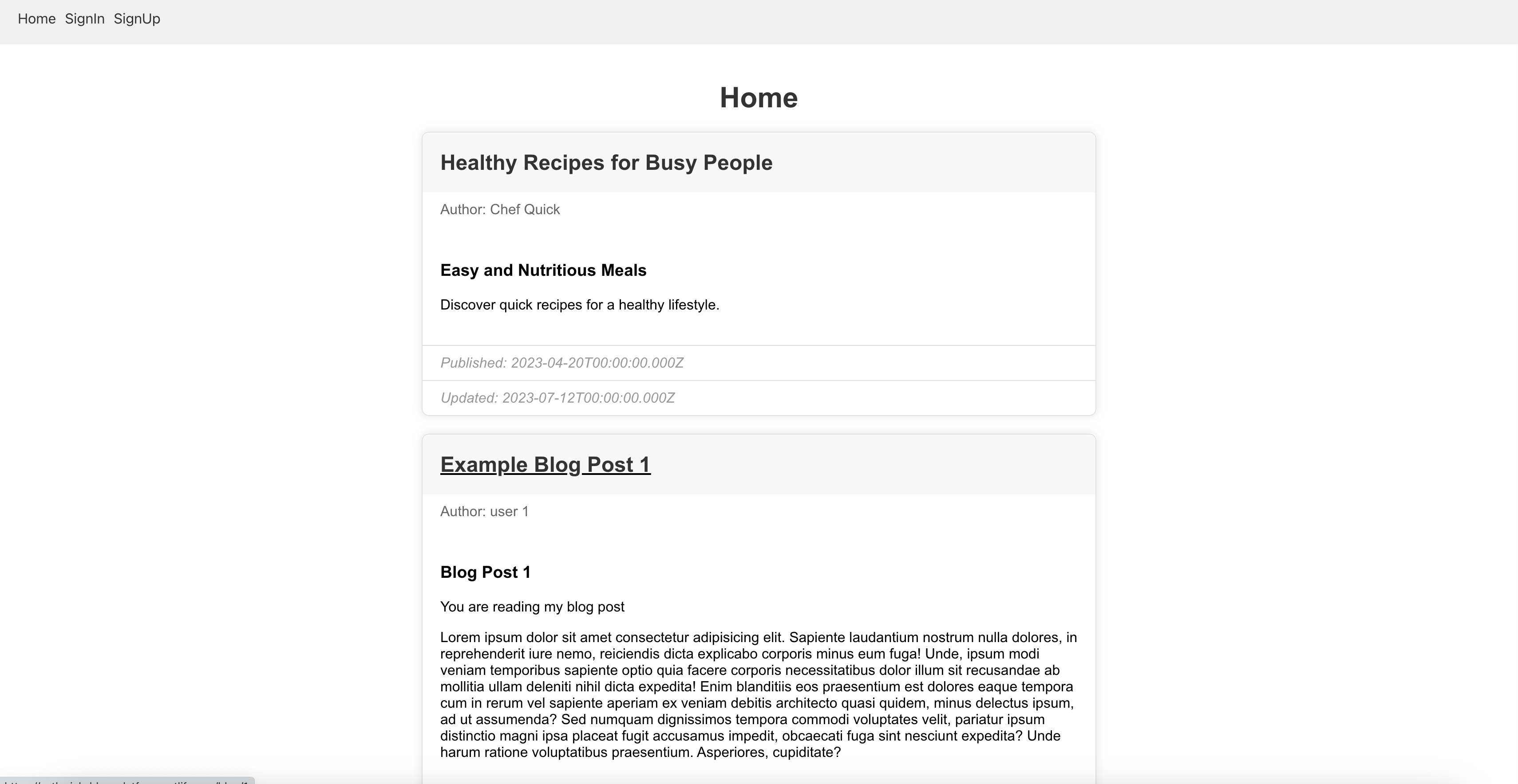 Blog Platform