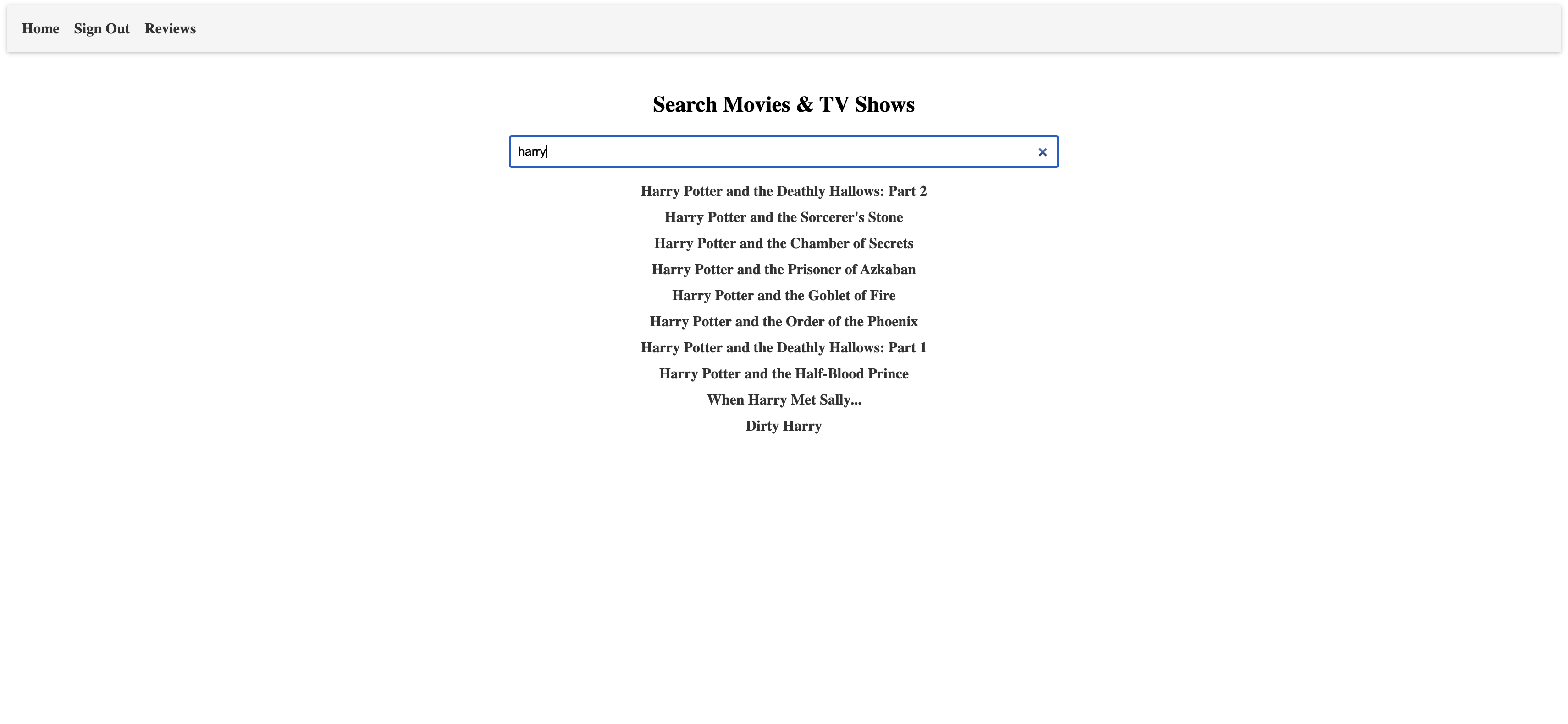 Movie Review App