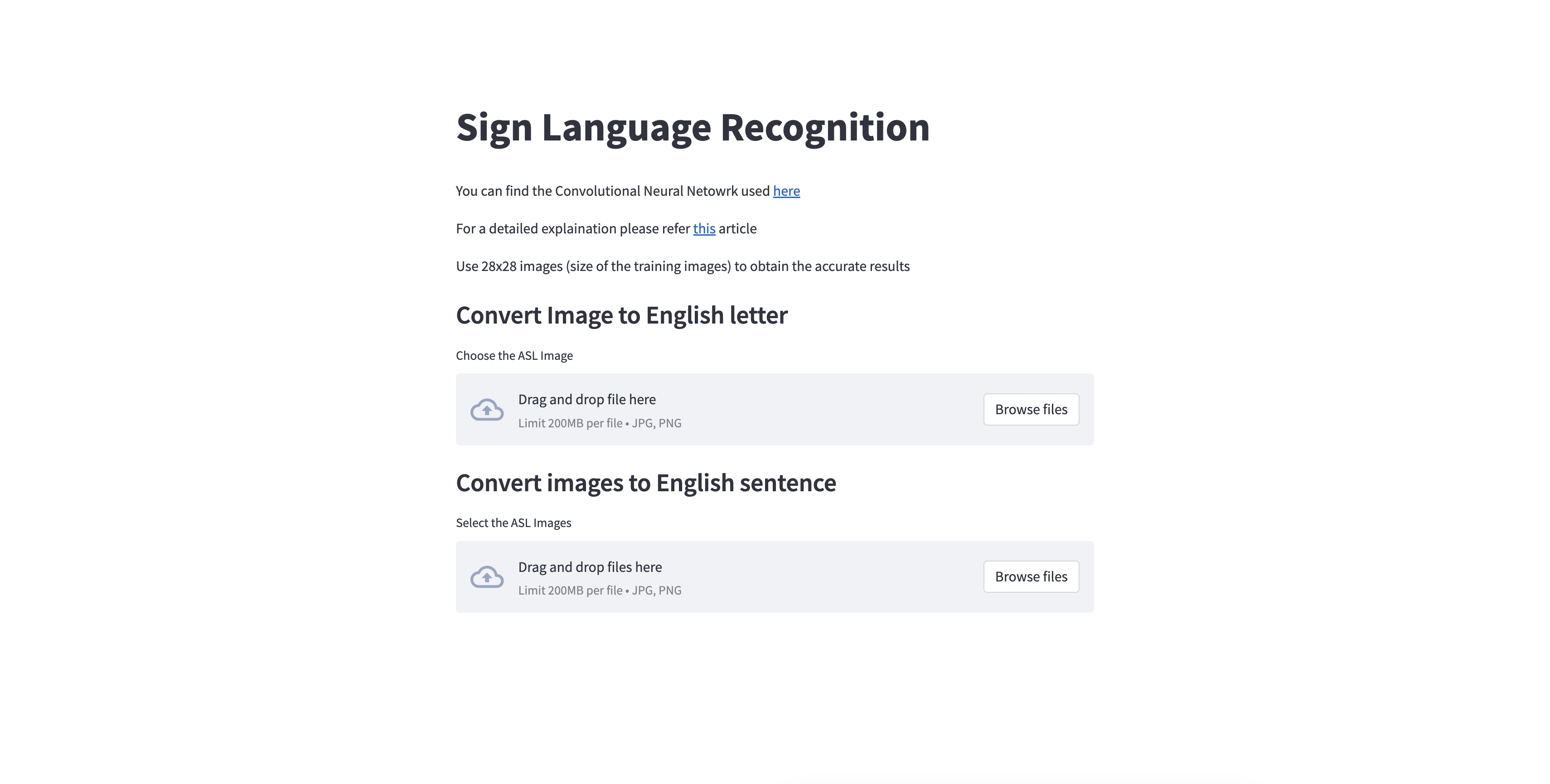 Sign Language Recognition